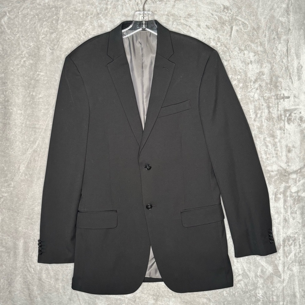 JF J.Ferrar Men’s Suit Blazer Black 38 Long Sports Coat Jacket Single Breasted